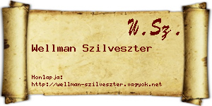 Wellman Szilveszter névjegykártya